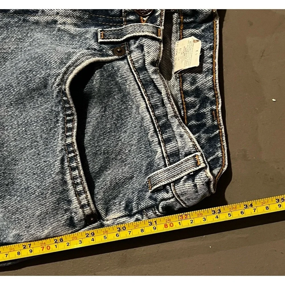 Vintage Levi's 550‎ Husky Orange Tab Denim Jeans 31x27 Paper Tag